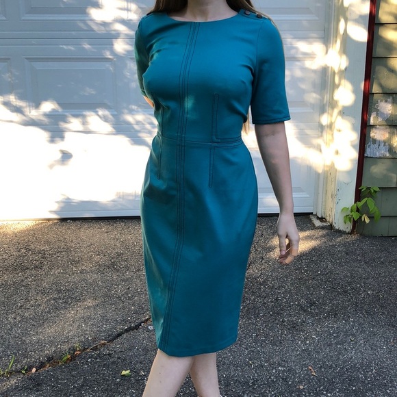 Talbots Dresses & Skirts - Talbots teal Sheath Dress